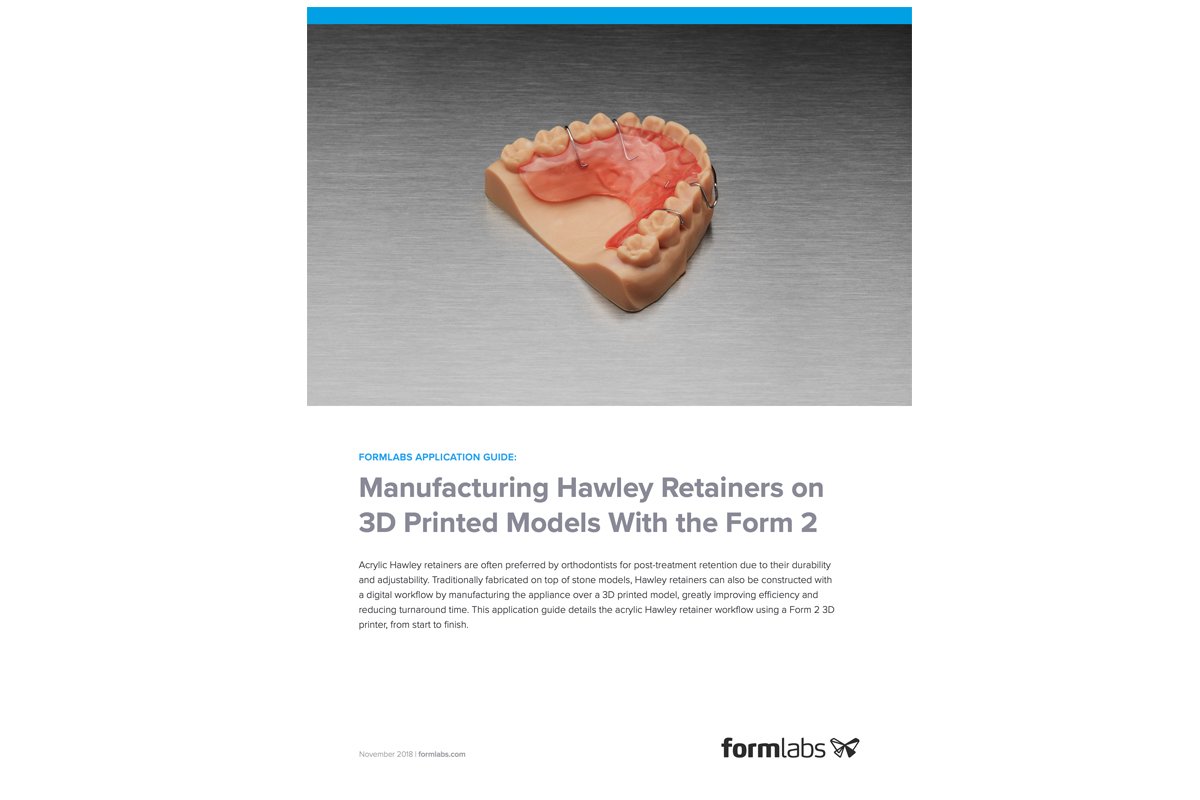 Application Guide: Manufacturing Hawley Retainers on 3D Printed Models
